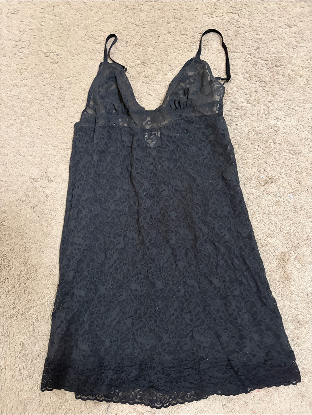 Black Lace Slip Dress